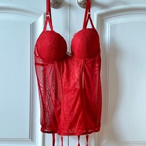 Vintage (w/ tags) red y2k corset size medium